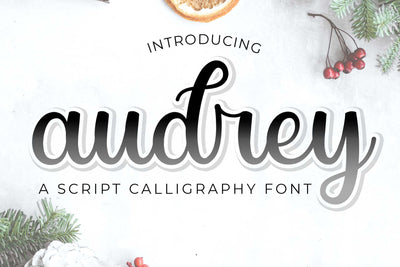 Audrey Font love script 