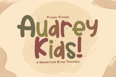 Audrey Kids - Playful Display Font Font StringLabs 