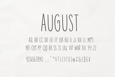 August Font Sunday Nomad 