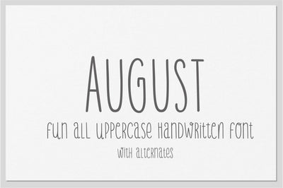 August Font Sunday Nomad 