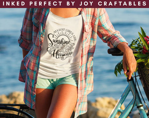 August Girls Are Sunshine Mixed With A Little Hurricane SVG Inked Perfect 