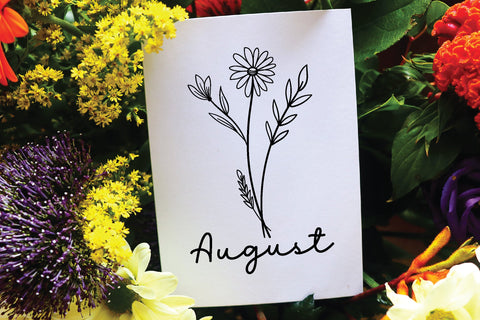 august wildflower svg design SVG sk.swapon Roy 