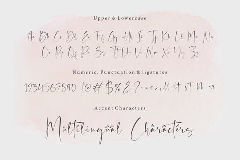 Auguste Boutique Modern Calligraphy Font Font Balpirick 