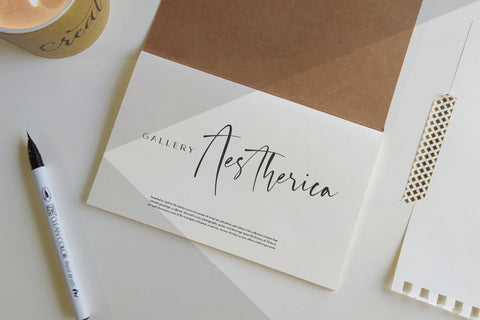 Auguste Boutique Modern Calligraphy Font Font Balpirick 