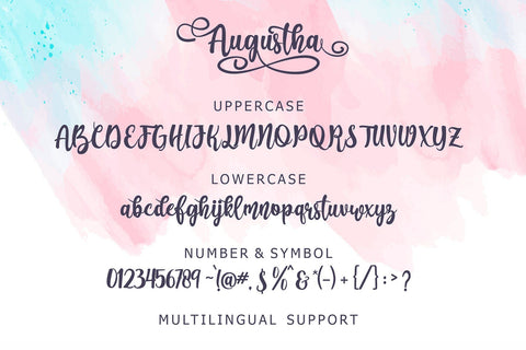 Augustha Font Mozzatype 