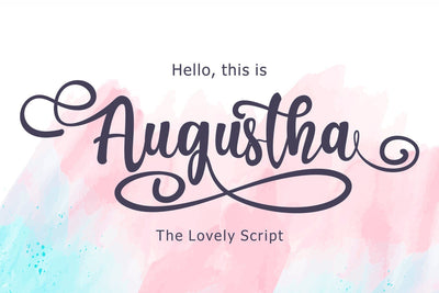 Augustha Font Mozzatype 