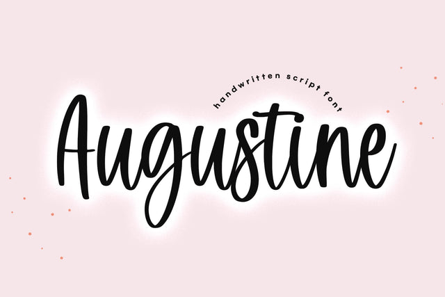 Augustine - Handwritten Script Font Font KA Designs 