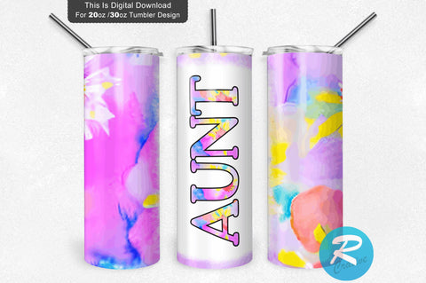 Aunt 20 oz / 30 oz Tumbler PNG Sublimation Regulrcrative 