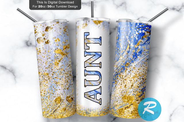 Aunt 20 oz / 30 oz Tumbler PNG Sublimation Regulrcrative 