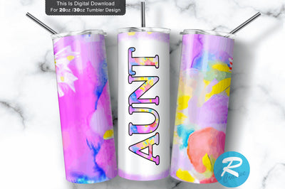 Aunt 20 oz / 30 oz Tumbler PNG Sublimation Regulrcrative 