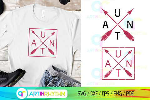 Aunt Arrow Crossed Svg, Auntie Svg, Aunt Svg SVG Artinrhythm shop 