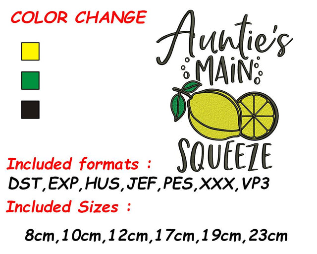 Aunt Embroidery, Auntie Embroidery, Aunt Design, Gift for Aunt, New Auntie Gift, Baby Embroidery, Newborn Gift Embroidery/Applique DESIGNS SVG Digital Designer 