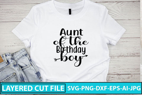 Aunt Of The Birthday Boy SVG Cut File SVG Syaman 