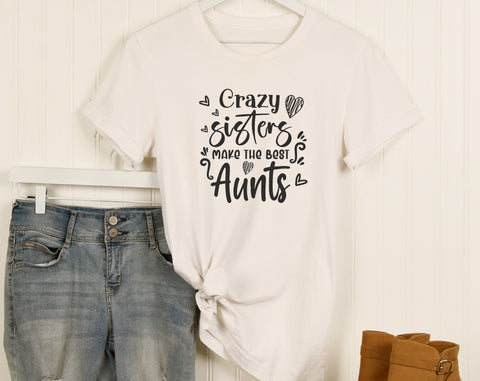 Aunt Quotes SVG Bundle, 6 Designs, Aunt Sayings SVG, Auntie Is My Bestie SVG, Best Aunt Ever SVG, Crazy Sisters Make The Best Aunts SVG SVG HappyDesignStudio 