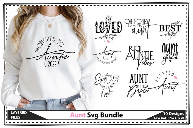 Aunt Svg Bundle SVG shah alam 