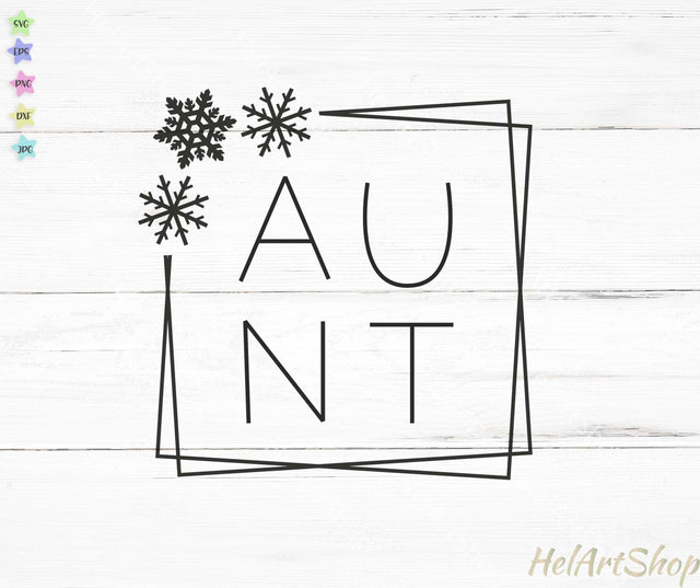 Aunt SVG, Christmas Aunt SVG SVG _HelArtShop_ 