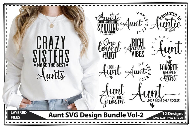 Aunt SVG Design Bundle SVG shah alam 