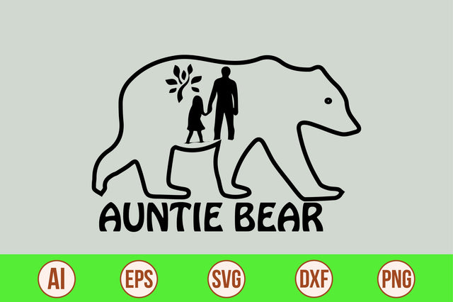 auntie bear svg SVG orpitasn 