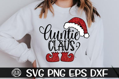 Auntie Claus - SVG PNG EPS DXF SVG On the Beach Boutique 