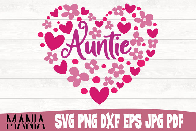 Auntie Heart Svg SVG GraphicMania 