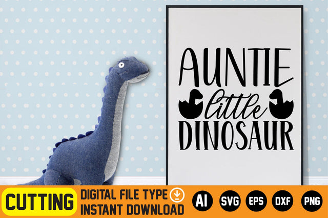 Auntie Little Dinosaur SVG CraftlabSvg29 