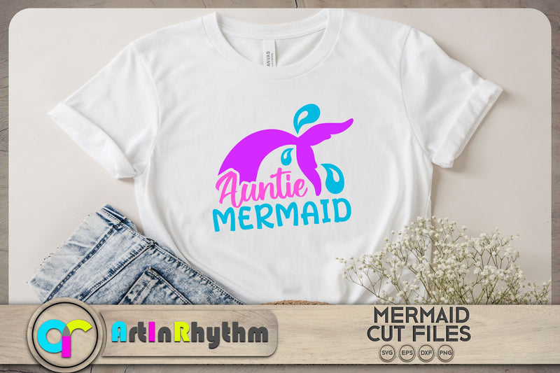 Auntie mermaid SVG / Family mermaid SVG SVG Artinrhythm shop 