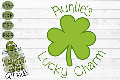 Auntie's Lucky Charm SVG Crunchy Pickle 