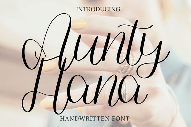 Aunty Hana Font letterbeary 