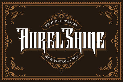 Aurel Shine - Blackletter Font Font StringLabs 