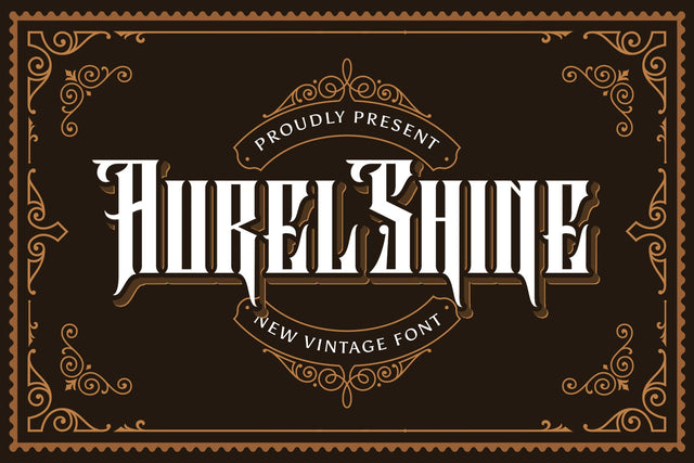 Aurel Shine - Blackletter Font Font StringLabs 