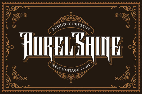 Aurel Shine - Blackletter Font Font StringLabs 