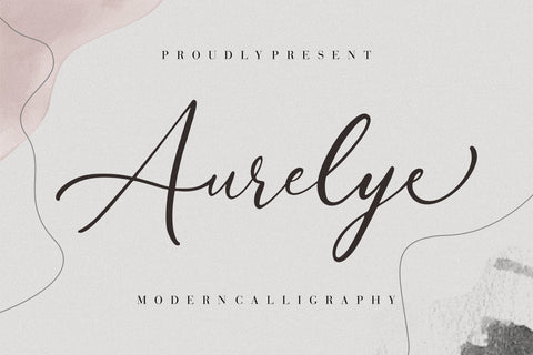 Aurelye Modern Calligraphy Font Creatype Studio 