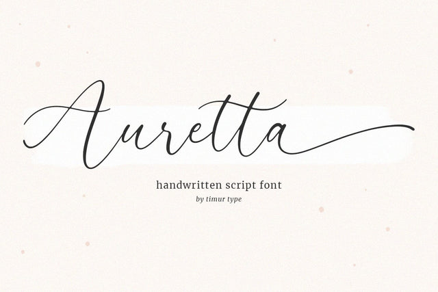 Auretta SVG Timur type 