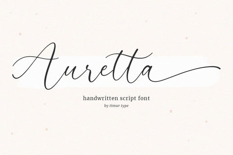 Auretta SVG Timur type 