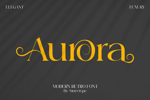 Aurora Typeface Font Storytype Studio 