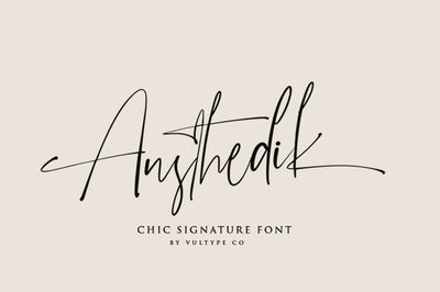 Austhedik Elegant Font Font Vultype Co 