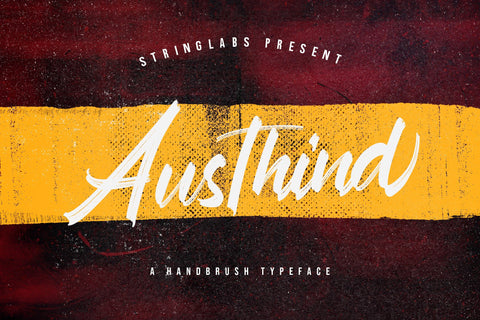 Austhind - Stylish Brush Font Font StringLabs 