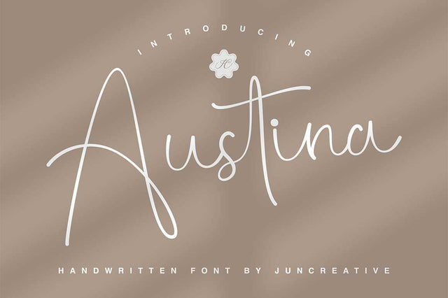 Austina Font Font Jun Creative 