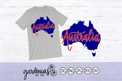 Australia Hand Lettered SVG Gardenias Art Shop 