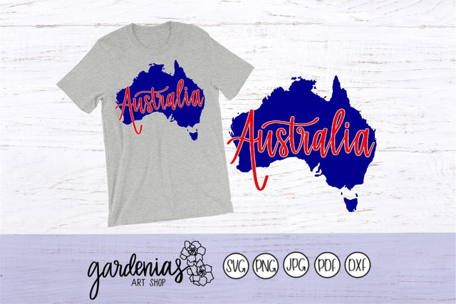 Australia Hand Lettered SVG Gardenias Art Shop 