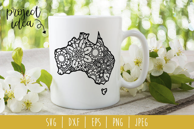 Australia Mandala Zentangle SVG SavoringSurprises 