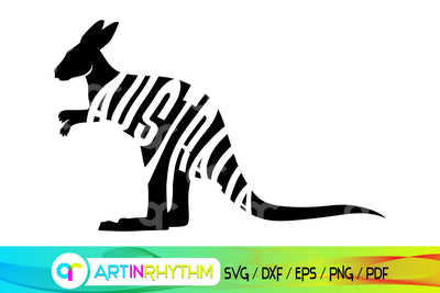 australia svg, kangaroo svg, happy australia day svg SVG Artinrhythm shop 