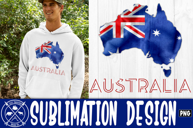 Australian Map Sublimation Sublimation Last Frontier Design Co. 