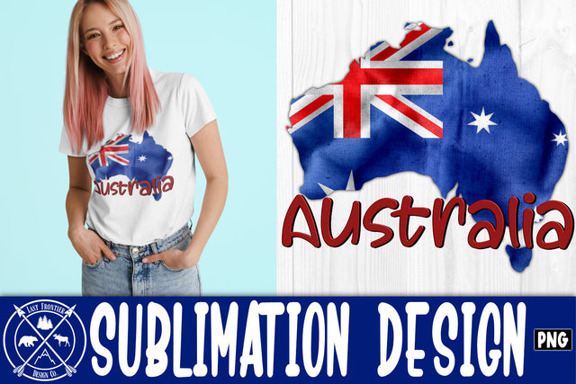 Australian Map Sublimation Sublimation Last Frontier Design Co. 