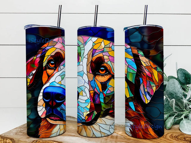 Australian Shepherd 20oz Skinny Tumbler Png, Watercolor Australian Shepherd, Dog Owner Tumbler, Vibrant Colors, Australian Shepherd Tumbler, Australian Shepherd Design Sublimation iStyleDesign 