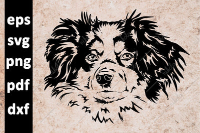 Australian Shepherd Dog Cut File Clipart PNG SVG EPS DXF PDF SVG nikola 