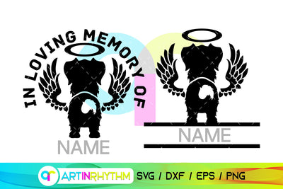 Australian Shepherd Pet Dog Memorial SVG SVG Artinrhythm shop 