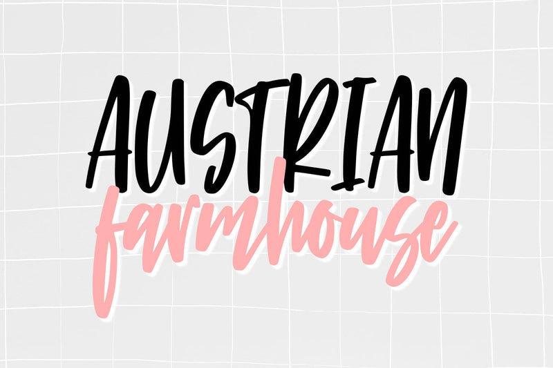 Austrian Farmhouse Font Abo Daniel Studio 