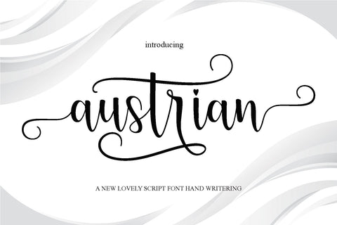 Austrian Srcipt Font mahyud creatif 