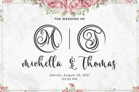 Austy - Monogram - Font Abo Daniel Studio 